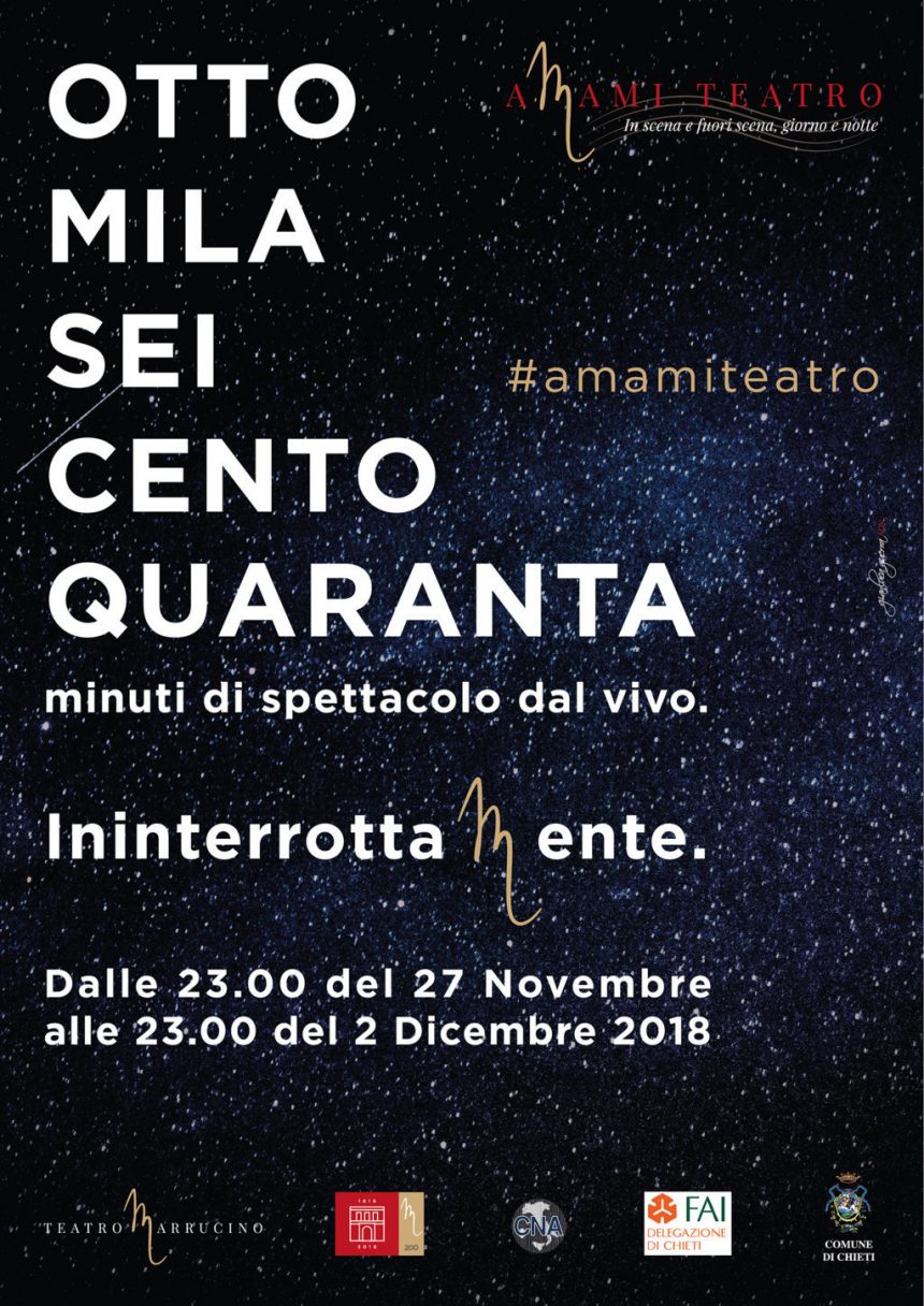 Amami teatro, in scena e fuori scena di giorno e di notte