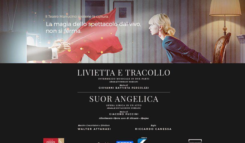 Il Teatro Marrucino a casa tua con Livietta e Tracollo e Suor Angelica Il Teatro Marrucino a casa tua con Livietta e Tracollo e Suor Angelica